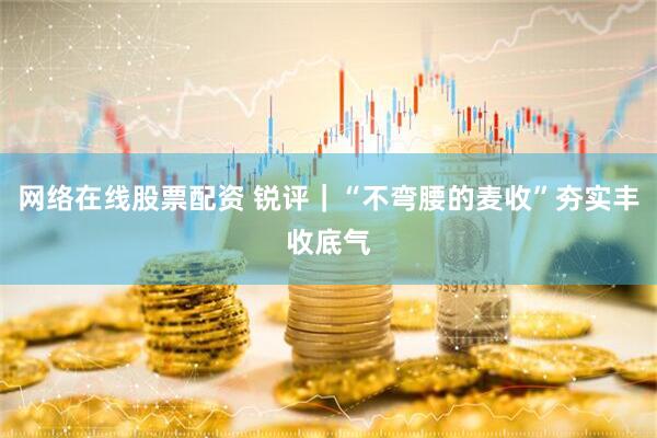 网络在线股票配资 锐评｜“不弯腰的麦收”夯实丰收底气