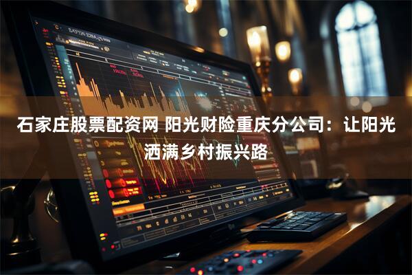 石家庄股票配资网 阳光财险重庆分公司：让阳光洒满乡村振兴路